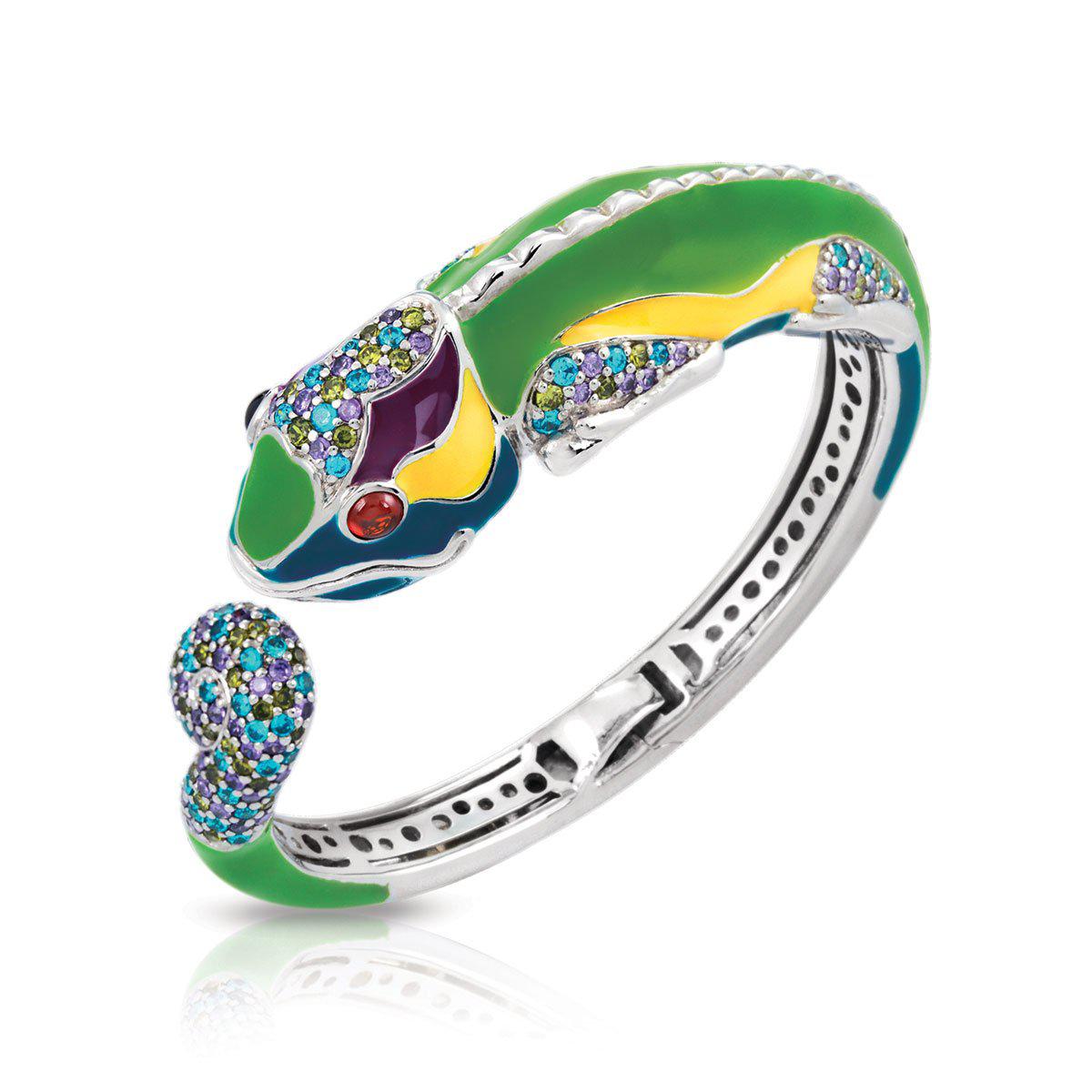 CHAMELEON - SILVER - green bracelet-African krobo beads by perlesraresd -  Afrikrea